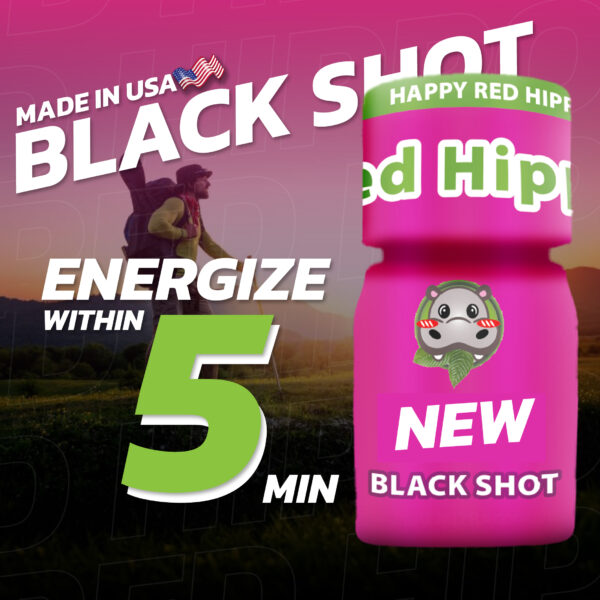 Red Hippo Black Shot - Premium Kratom Energy Drink (0.5L) - Image 2